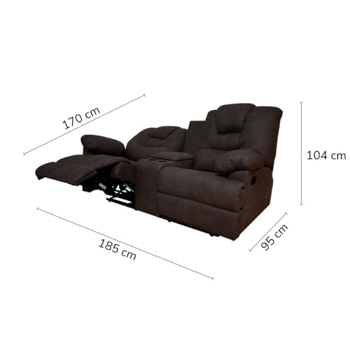 La mejor selección de Sofa Reclinable Doble los mejores 10. 14 Sofa Reclinable Doble marca ATLAS DEL DESCANSO (2)