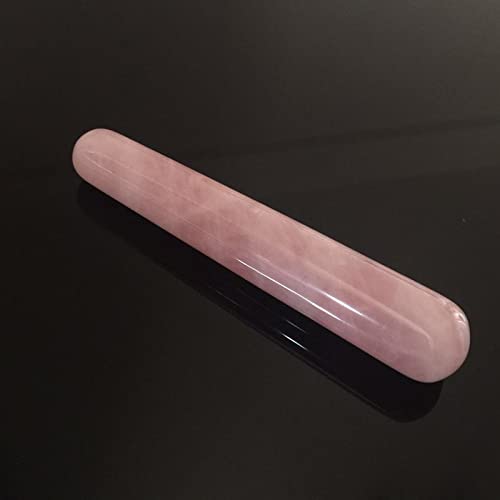 Teonei Natural Stone Massage Wand,Crystal Massage Stick,Scraping Massage Tools,For Acupuncture Therapy Pointed Stick Tretament,Scraping Tool,Spa (Pink) #TOP3