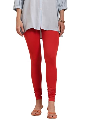 Image of TWIN BIRDS Tailored Cut and Classic Fit Super Stretchable Elastane Fabric Churidar Leggings for Women