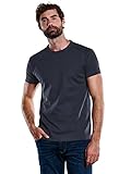engbers Herren Basic-Shirt My Favorite Organic, 34381, Blau in Größe L