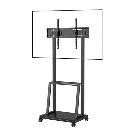 Soporte portátil para TV con ruedas, ajustable en altura miniatura 1