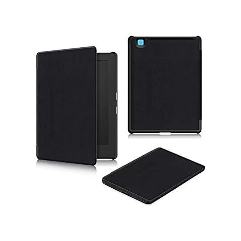 Kobo Aura H2O Edition 2 - Folio Leather Case Ultra Slim and Light Leather Case with Rabbit with Kobo Aura H2O Edition 2 E-Reader 6.8 Inch 2017 Cover