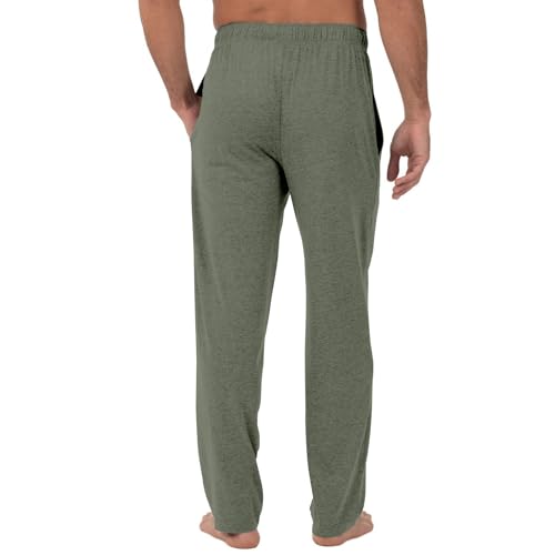 DuDubaby Sweatpants for Men Men's Open Bottom Loose Fit Yoga Pants with Pockets Lounge Straight Leg Joggers Mens Casual3