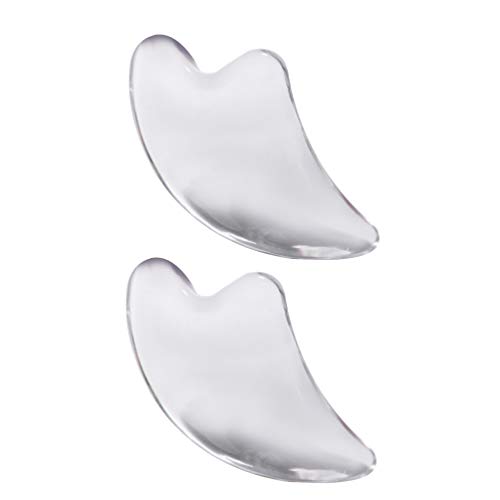 LIANXIAO - 2 pcs Resina Gua Sha Placas Gua Sha Scraping Massagem Ferramentas Corporal Facial Massage