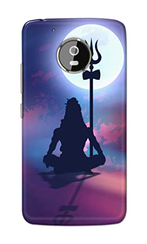 Image of Printed Hard Back Cover Case for Motorola Moto G5+ Plus Back Cover (Lord Shiva) -702