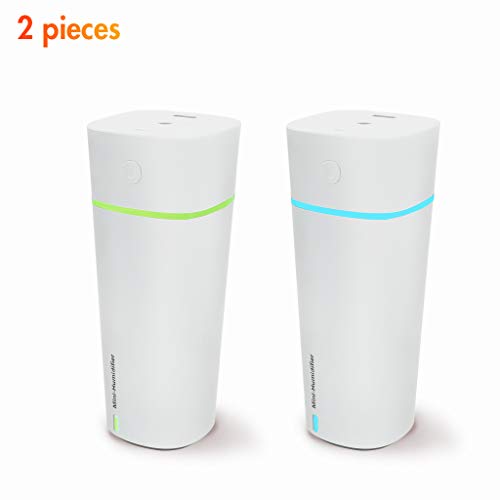 NUMIFUN Small Humidifiers Mini Humidifier with 7 LED Warm Lights Portable Personal Humidifier Quiet  - //coolthings.us
