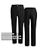 Sheenfon Eliot Men’s Chef Pants – Tailored Straight-Leg Design with Center Crease, Restaurant & Kitchen Workwear with Utility Pockets, Black