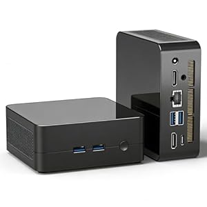Ryzen 5625U Mini-PC Ryzen 6-Kern 12-Thread (bis zu 4,3 GHz) All-in-One-PC Windows 11 Pro / WiFi / Bluetooth 5.2 / DC/RJ45 1000M Ethernet / USB*4 / USB-C / 2*HDMI 4K@60Hz Gleichzeitige Ausgabe auf dre
