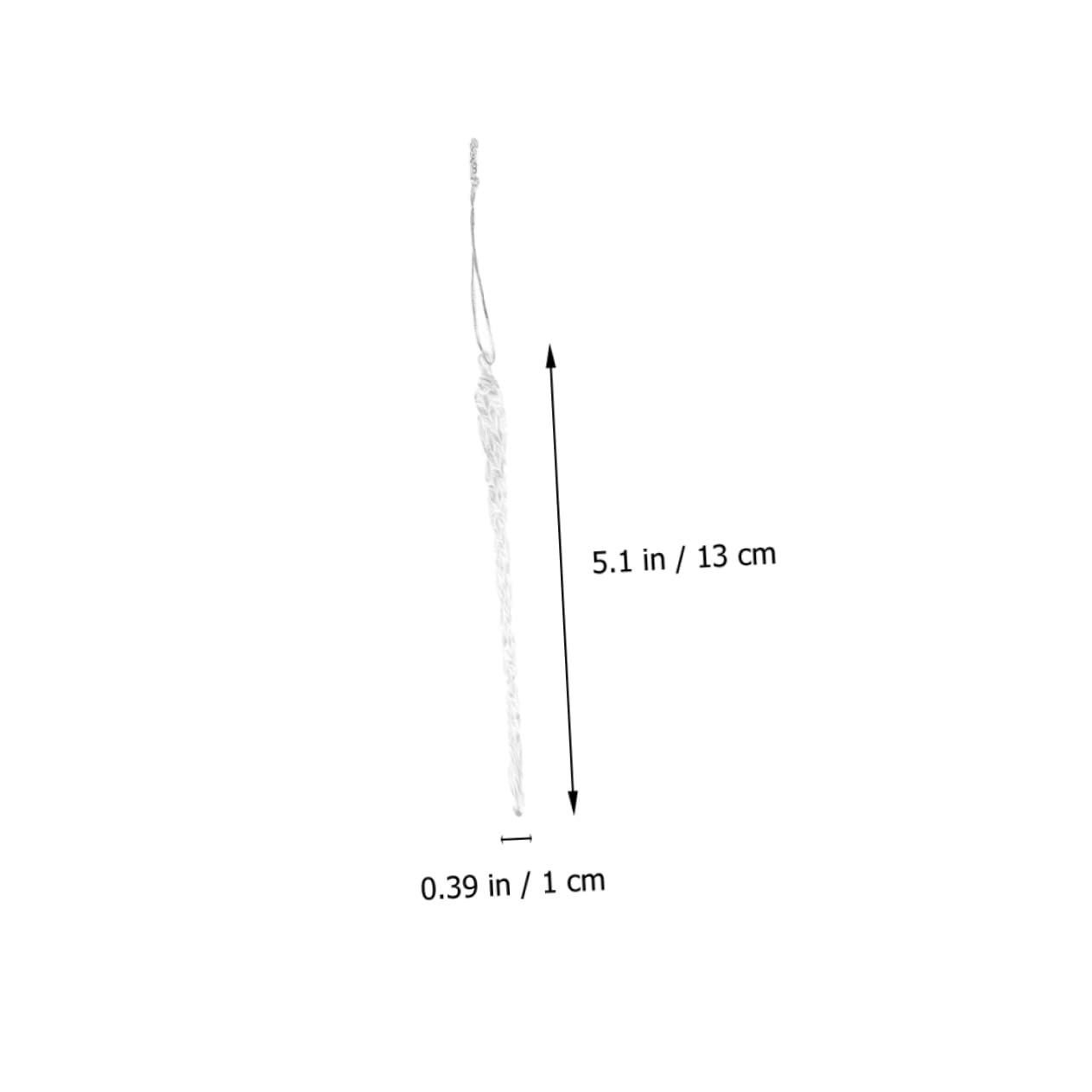 Cabilock 5 Sätze Teiliges Eiszapfen Hängedekoration Für Weihnachtsbaum Transparente Ornamente Für Innendekoration Festliche Weihnachtsfeier Dekorationen 36 Stück * 5