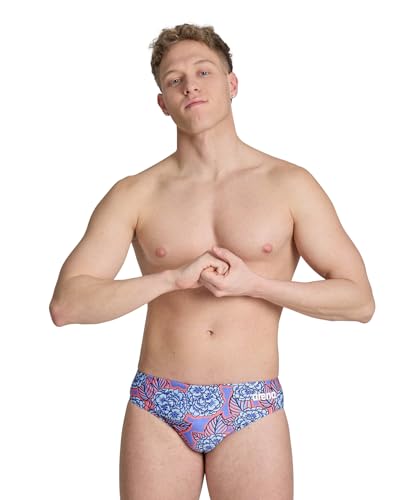 Lista de Trajes de baño para competición para Hombre los más recomendados. 40 ARENA - Bañador con Ramo de hortensias para Hombre, Traje de baño Deportivo para competición y competición