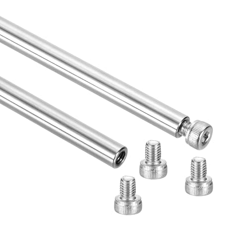 uxcell ���j�A���[�V�������b�h�V���t�g�K�C�h 6 x 500mm/0.24 x 19.69�C���` �d���N�������b�L�G���h ���󃊃j�A�X�`�[�����b�h �l�W�t�� ���a4mm 3D�v�����^�[�p CNC�}�V���p