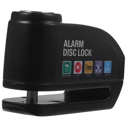BELLIFFY Bloccadisco Allarme per e Mountain Bike Blocca Freno a Disco Antifurto in Materiale Resistente Facile da Installare Accessori Sicurezza per Veicoli a Due Ruote e Bici da Cross