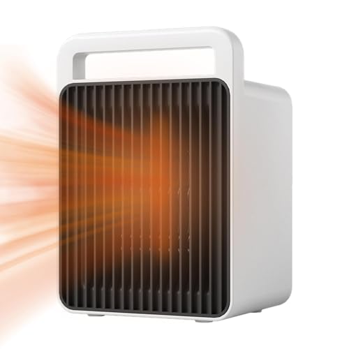 Radiadores portátiles para uso interior, pequeño radiador,Radiadores eléctricos Calefacción de escritorio - Radiadores de espacio, radiador portátil con ventilador de calefacción, chimenea de mesa con