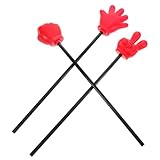 NAMOARLY 3 Stück Pack Kleiner Zeigestäbe aus Schaumstoff für Kindergarten und Party Rote Fingerzeiger Spielrequisiten für Interaktive Spiele und Festfeiern