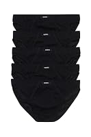 Bonds Mens Underwear Cotton Action Brief, Black Pack (5 Pack), XX-Large