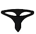 Youngbox Men's Thong G-String Sexy Mesh See Through Briefs Underwear, US L/Asia Tag XL(Waist 31-34), Black