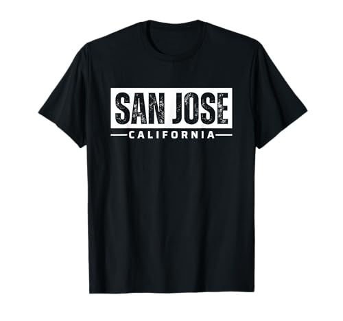 San Jose California CA Vintage Retro Souvenirs Maglietta