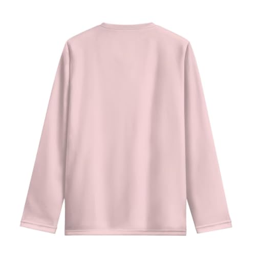 Image of Girls Long Sleeve T Shirt Cute Cartoon Crewneck Shirt for Kids 3-16Y Fall Winter Clothes