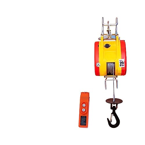 Image of Electric Winch 160kg 30M Mini Electric Hoist Household Suspension Small Electric Hoist Lifting Air Conditioner Crane Household Crane Lift (Wire Control 1)