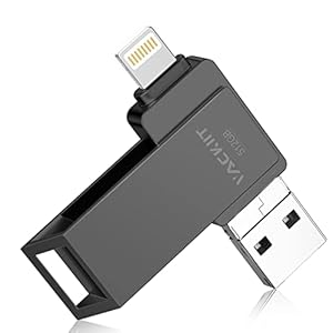 Memorias USB 3.0 de alta velocidad con certificación MFi de 512 GB, almacenamiento externo para iPhone/PC/iPad/Android/más dispositivos para fotos y videos, transferencia de almacenamiento de copia de