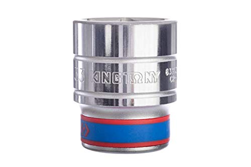 KING TONY 633533M Socket, 33 mm, 3/4-inch, Chrome, 1