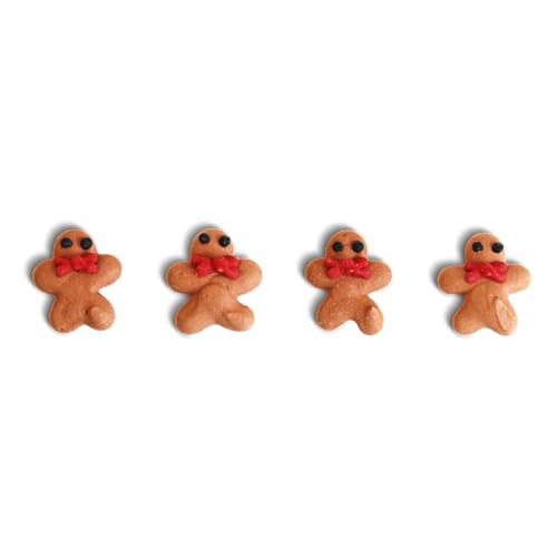 Sprinkle Pop Gingerbread Men Royal Icing Decorations| 36 Edible Hand-piped