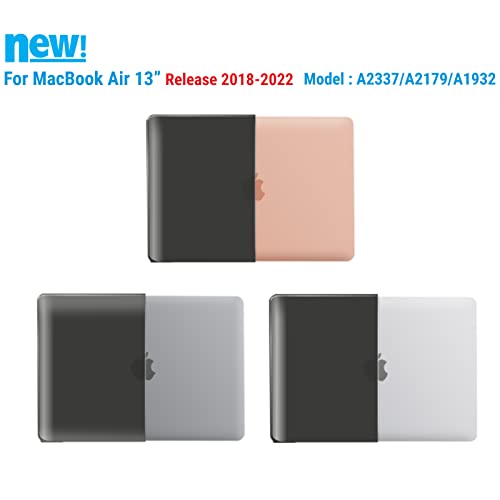 IBENZER Compatível com MacBook Air 13 polegadas 2022 2021 2020 M1 A2337 A2179 A1932, capa rígida e c