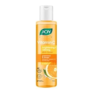 Joy Alcohol Free Vitamin C Face Toner for Glowing Skin (150ml) | Suitable for All Skin Types; Men & Women | Brightening & Refining Toner for Face with Hyaluronic Acid & Natural Fruit Extracts