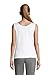 Lands' End Womens Cotton Tank Top White Petite X-Large