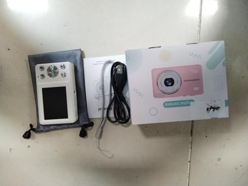 Cámara digital compacta para niños Andoer 4K 64MP pantalla 2.4" miniatura 4