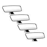 Gatuida 4個車内 用リアビューミラー 強力吸盤式 調節可能な広角設計 幼児 確認用 後向きベビーミラー 広視野で車内観察に