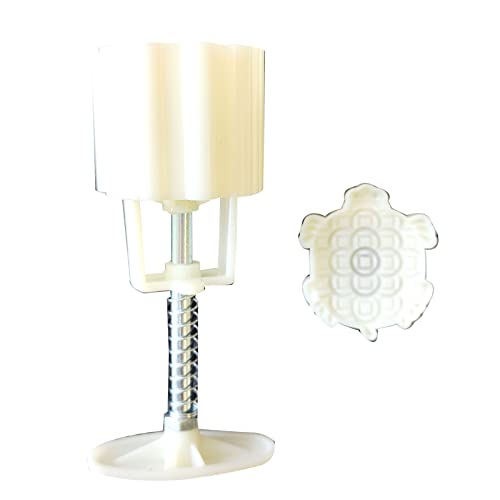 ZYMIADOU Juego de moldes para tartas de luna, moldes de presión manual para tartas de mediados de otoño, molde para pastelería con sello de oso para hornear