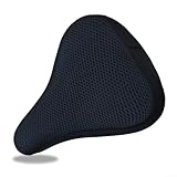 funda sillin gel amazon Suave y transpirable: la funda cómoda para sillín de bicicleta está hecha de tela de malla transpirable gruesa 3D, una experiencia suave y cómoda mientras conduces.