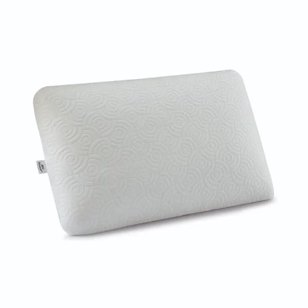 Image of Memoir Elegant Gold Memory Foam Pillow | Queen Size - 55cm x 35cm - Height 11cm | Enhanced Ergonomic Support| Pressure Relief Neck & Head During Sleep | Washable Premium Spun Outer Zip Cover