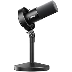 MAONO Dynamic Microphone-XLR USB Podcast Recording Mic with 192kHz/24bit | for Vocal Recording, Content Creation, Home Studio, Voiceover, with Noise Reduction, Mic Gain, Monitoring, Mute, PD300XT