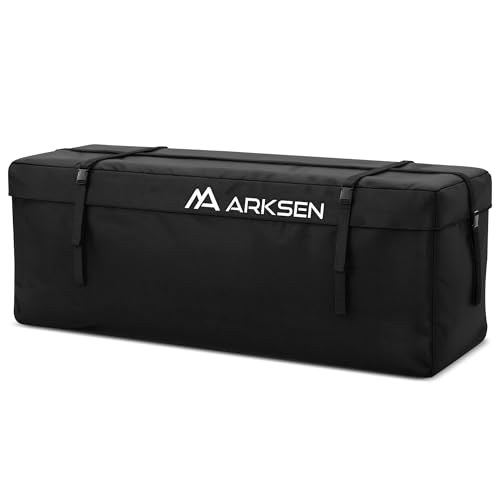 ARKSEN 58'' x 20.5'' x 24'' Waterproof Cargo Carrier Bag,Soft Sided Weather Resistant Luggage & Camping Gear Storage, Fits 60 Inch Hitch Mounted Baske
