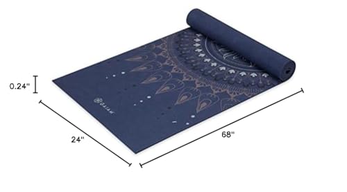 Image of Gaiam Premium Yoga Mat, 6mm Thick Print Mat