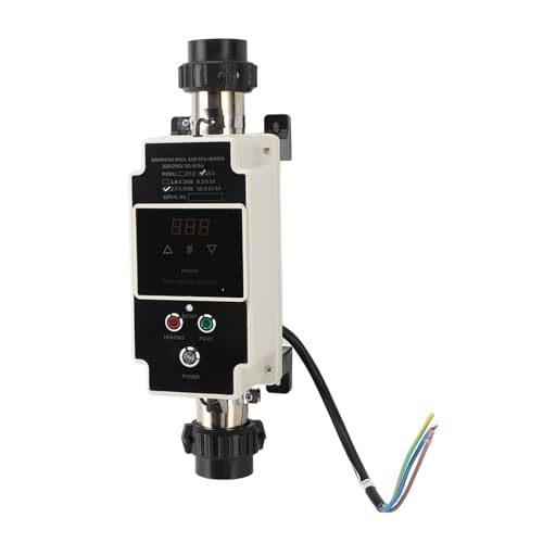Pool Heater Thermostat, 220V-240V 3.3KW Hot Tub Spa Heaters Thermostat with LCD Display Smart Control for Small Pool, Hot Tub, Spa, Bathtub