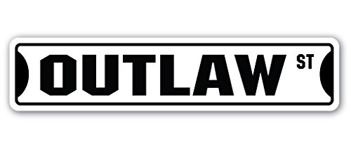 Outlaw Street Sign Criminal Probation Attorney Crime Police |...