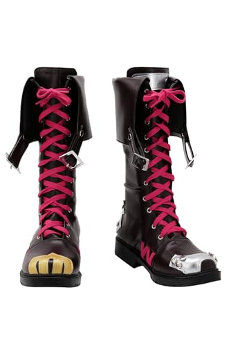 Roeutoo Anime Cosplay Costume Boots Adult Women Steampunk Shoes Accessories Outfit
