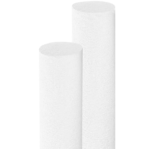 Floating Pool Noodles Foam Tube, Thick Noodles for Floating in The Swimming Pool, Assorted Colors, 52 Inches Long (White)