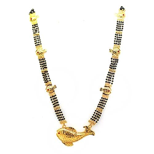 SWAMI Fish mangalsutra, Agri/Koli style mangalsutra,four line fish motif machali mangalsutra for women (B0C28N6JBS) Amazon Price History, Amazon Price Tracker
