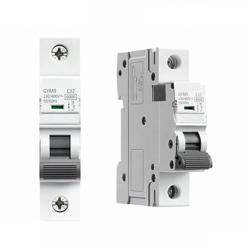 Disjoncteur 16A courbe C GYM9 1 Pôle interrupteur modulaire rail Din 6KA 220V