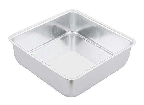 Bakeware® Matte Finish Aluminium Square Cake Mould (8 x 8 x 2 inches ; 200g Weight ; for Upto 1Kg Cakes)