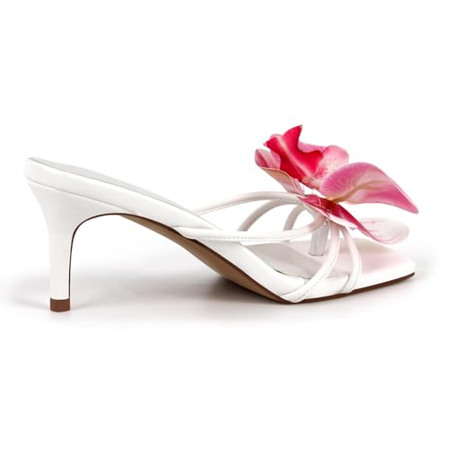 MissHeel Orchid Heels for Women Slip On Kitten Heel3