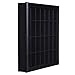 Pinnacle Gallery Solutions Black 18x16 Shot Glass Collection - Hinged Front Display Case Holds 28 Shot Glasses or Small Collectibles - Bar, Home, Office Accessories
