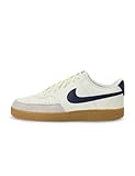 Nike Men's Court Vision Lo SC Lifestyle Shoes, Sail/Midnight Navy-Gum Light Brown, 9