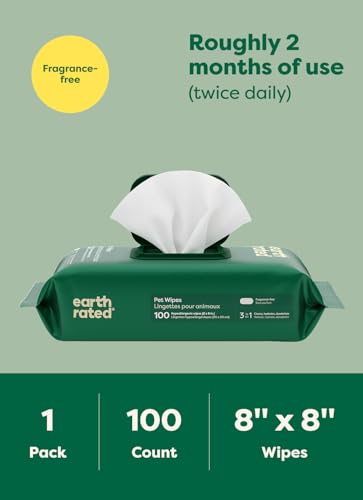Earth Rated Dog Wipes for Paws & Butt, Deodorizing, Unscented, 200ct | Hypoallergenic, 3-in-1 Cleaning and Hydrating, for Grooming Paws, Body and Butt - Image 8