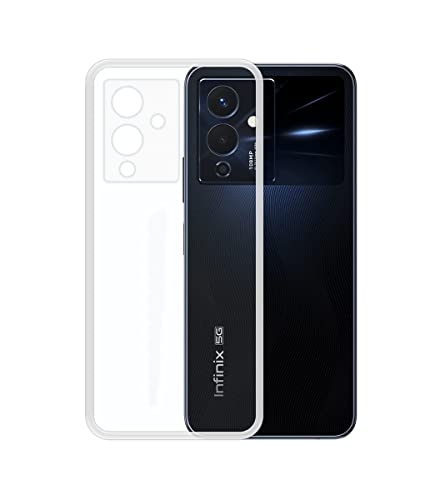 Image of COVERBLACK Rubber Silicone Back Cover for Infinix Note 12 5G - Transparent