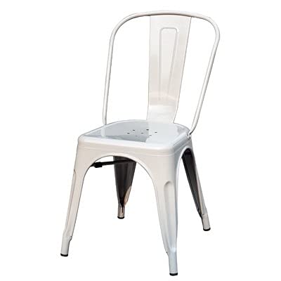 Coen S-DNC1304PST Gray Stackable Enrich The Style Metal Cafe Chair